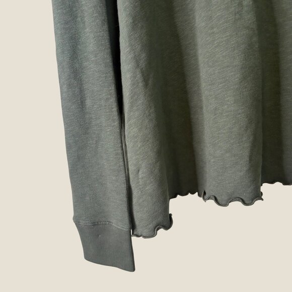 NWT Lucky Brand Hooded Lightweight Sweatshirt Green Cotton Stretch Size XL - Picture 13 of 15